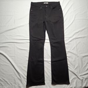 Levi's Womens 31 Classic Bootcut Mid Rise Jeans Black 34x33